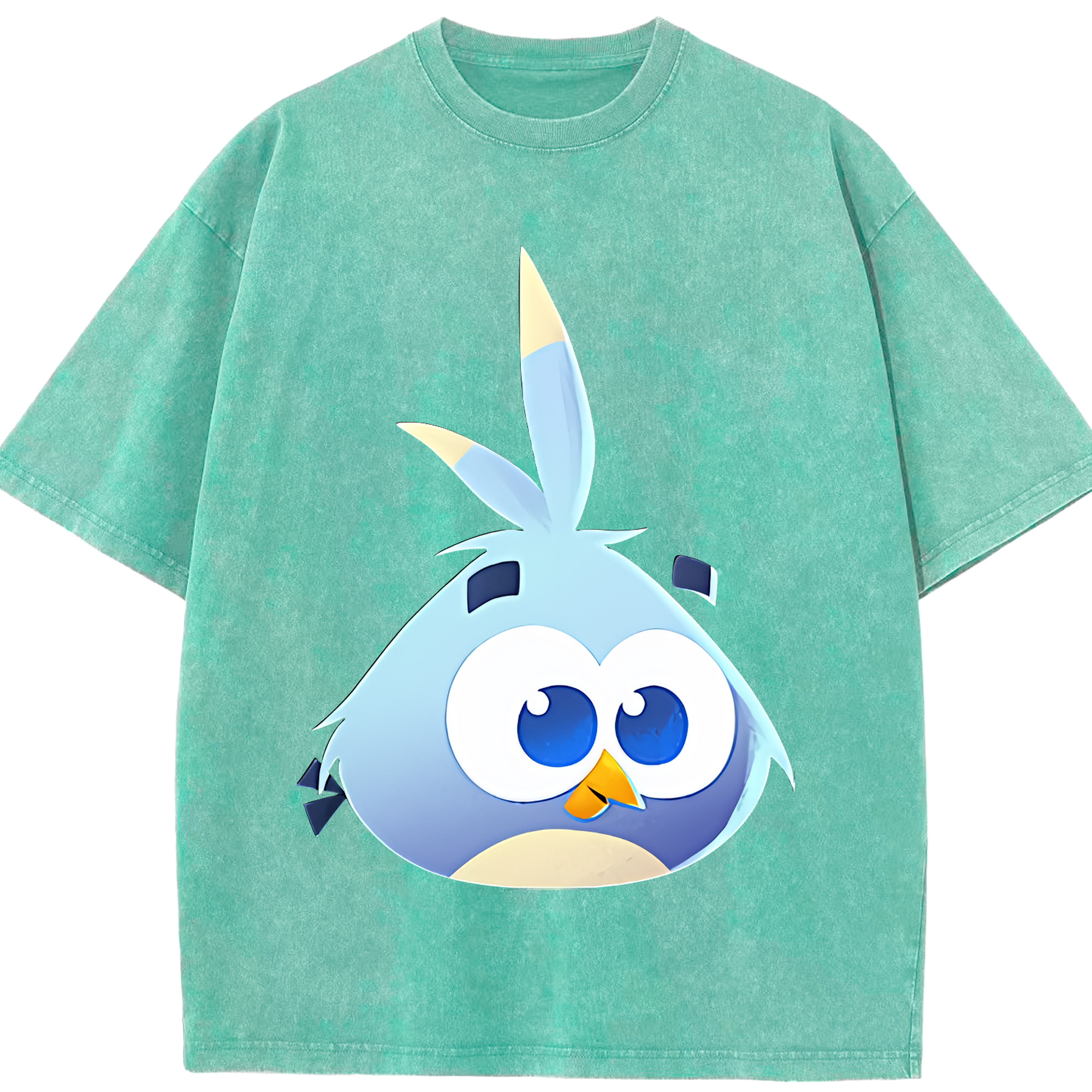 （画像用） Angry Birds アングリーバード 綿100% ヴィンテージ風 半袖Tシャツ（フロントプリント）